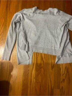 Athleta Light Gray Crewneck Sweater